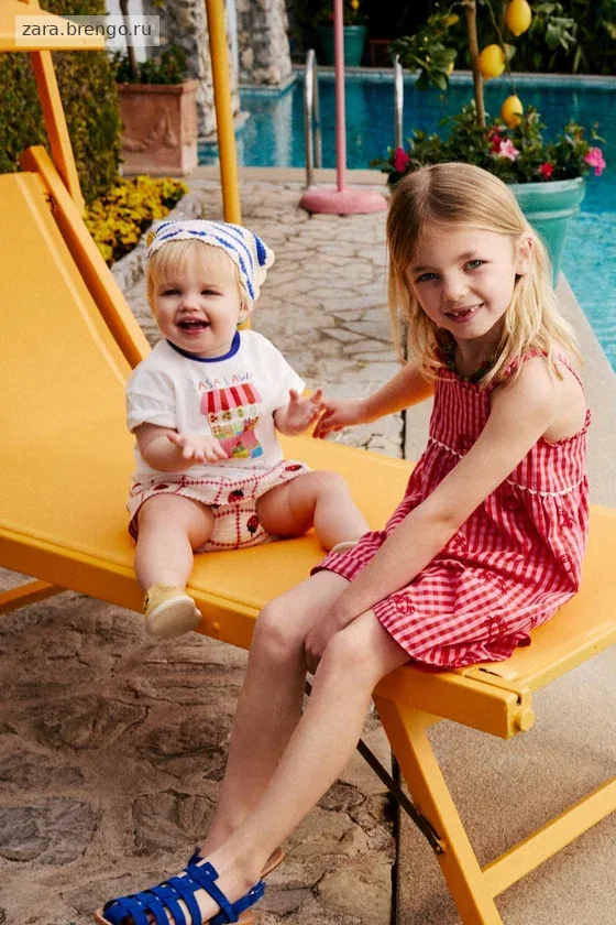КОМБИНЕЗОН С ВЫШИВКОЙ КРАБОВ CASA LAWA X ZARA KIDS