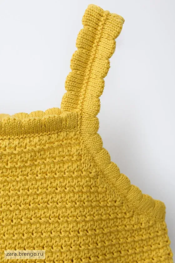 ТРИКОТАЖНОЕ ПЛАТЬЕ В КЛЕТКУ ВИШИ С ЛИМОНАМИ — CASA LAWA X ZARA KIDS