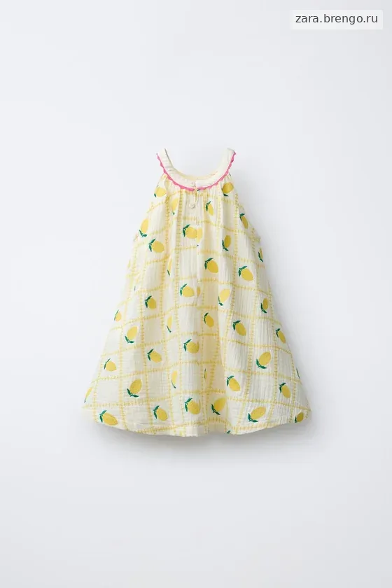 ПЛАТЬЕ С ВЫШИВКОЙ В ВИДЕ ЛИМОНОВ — CASA LAWA X ZARA KIDS