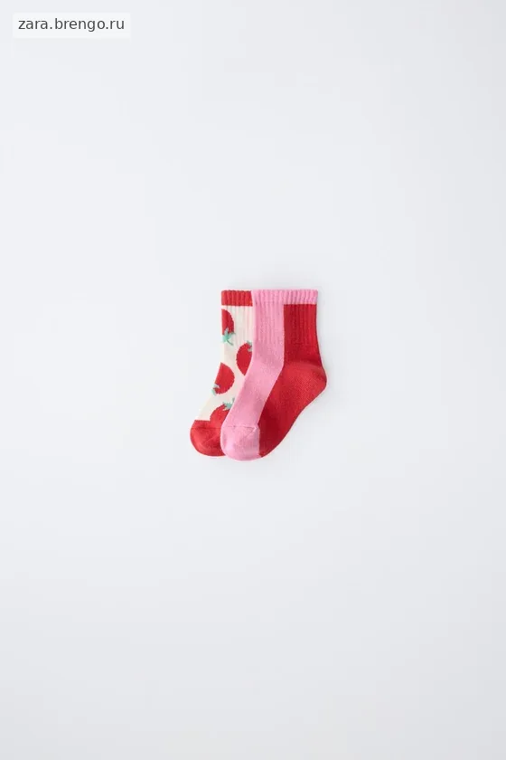 НАБОР ИЗ ДВУХ КОРОТКИХ НОСКОВ CASA LAWA X ZARA KIDS