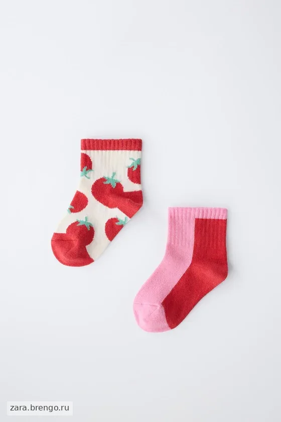 НАБОР ИЗ ДВУХ КОРОТКИХ НОСКОВ CASA LAWA X ZARA KIDS