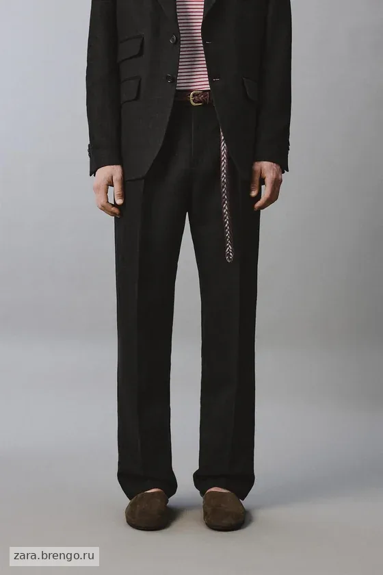 КОСТЮМНЫЕ БРЮКИ ИЗ 100% ЛЬНА Zara «Aaron Levine»