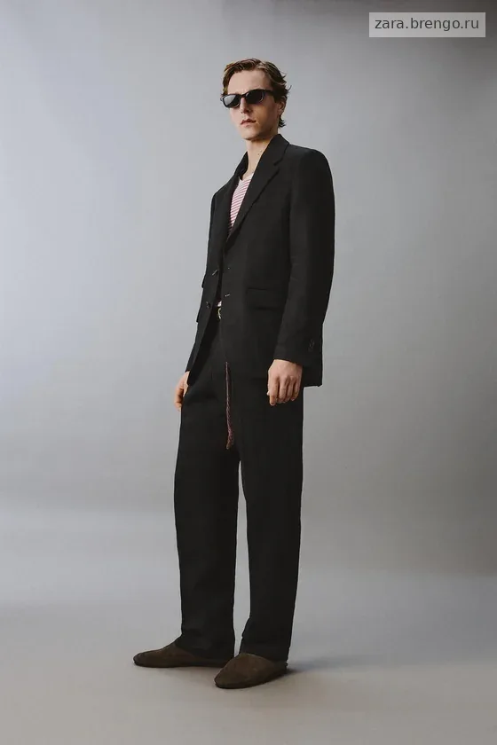 КОСТЮМНЫЕ БРЮКИ ИЗ 100% ЛЬНА Zara «Aaron Levine»