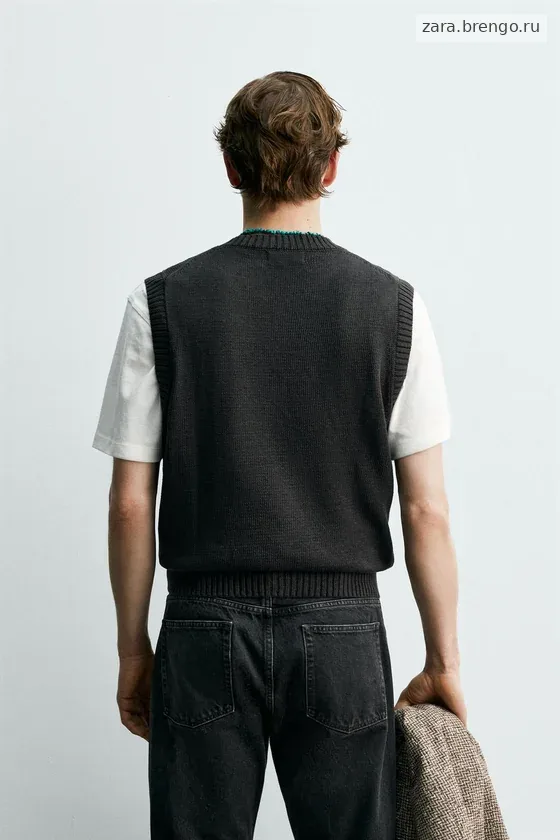 ВЯЗАНЫЙ ЖИЛЕТ ИЗ 100% ЛЬНА Zara «Aaron Levine»