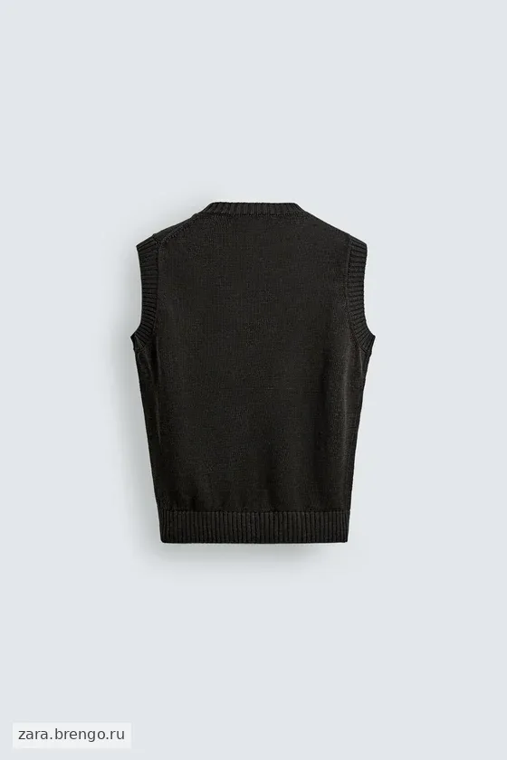 ВЯЗАНЫЙ ЖИЛЕТ ИЗ 100% ЛЬНА Zara «Aaron Levine»