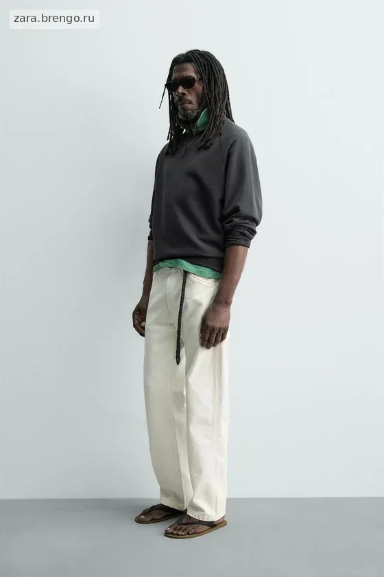 ТОЛСТОВКА С ЭФФЕКТОМ ПОТЕРТОСТИ Zara «Aaron Levine»