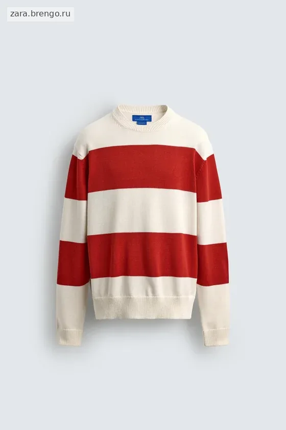 ЖАККАРДОВЫЙ СВИТЕР В ПОЛОСКУ Zara «Aaron Levine»
