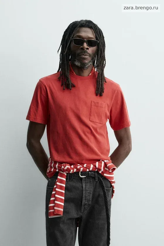 ФУТБОЛКА С КАРМАНОМ Zara «Aaron Levine»