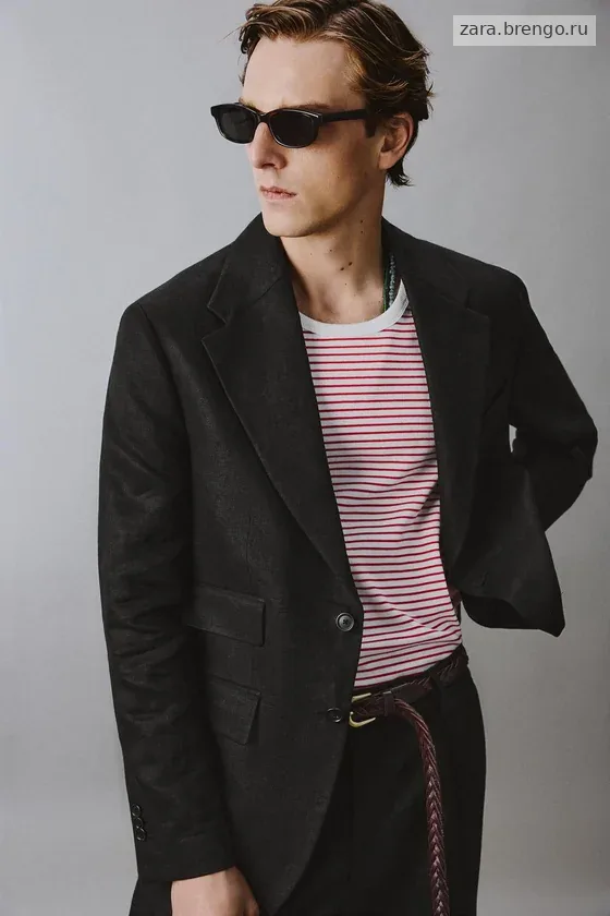 КОСТЮМНЫЙ ПИДЖАК ИЗ 100% ЛЬНЯНОГО ТВИЛА Zara «Aaron Levine»