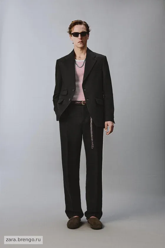 КОСТЮМНЫЙ ПИДЖАК ИЗ 100% ЛЬНЯНОГО ТВИЛА Zara «Aaron Levine»