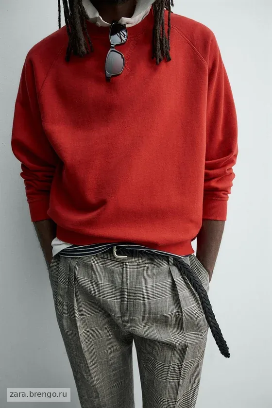 ТОЛСТОВКА С ЭФФЕКТОМ ПОТЕРТОСТИ Zara «Aaron Levine»