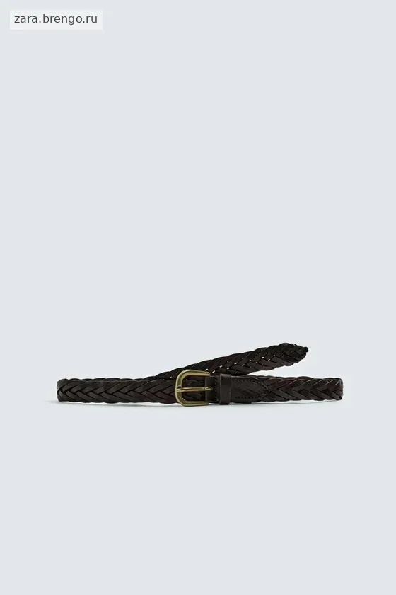 ПЛЕТЕНЫЙ КОЖАНЫЙ РЕМЕНЬ Zara «Aaron Levine»