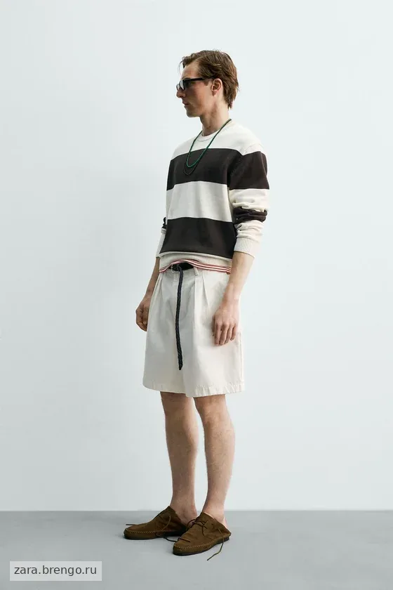 ЖАККАРДОВЫЙ СВИТЕР В ПОЛОСКУ Zara «Aaron Levine»