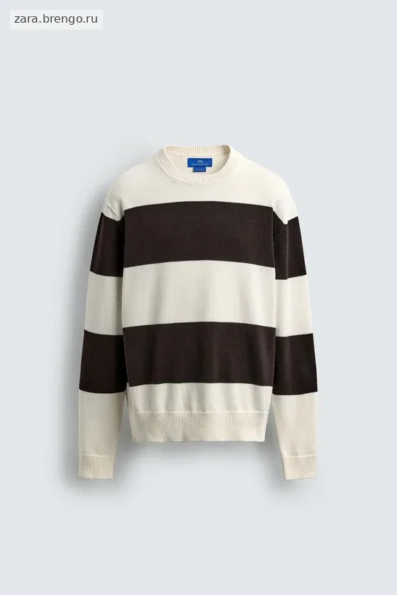 ЖАККАРДОВЫЙ СВИТЕР В ПОЛОСКУ Zara «Aaron Levine»