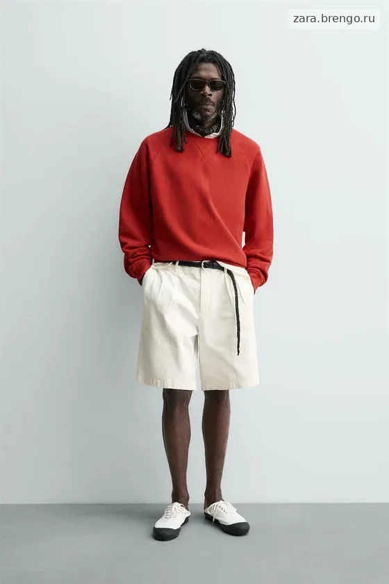 ШОРТЫ  С ЗАЩИПАМИ Zara «Aaron Levine»