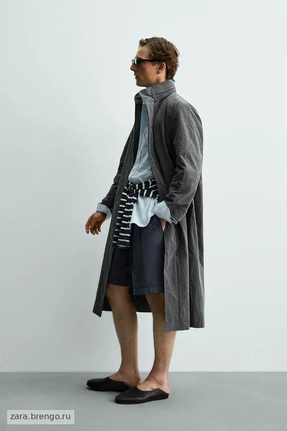 ЛЕГКИЙ ТРЕНЧ С ЭФФЕКТОМ ПОТЕРТОСТИ Zara «Aaron Levine»