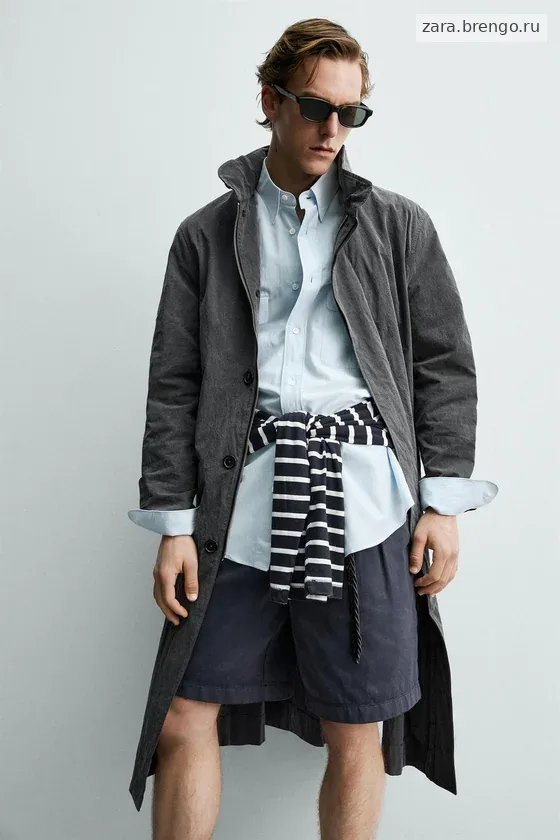 ЛЕГКИЙ ТРЕНЧ С ЭФФЕКТОМ ПОТЕРТОСТИ Zara «Aaron Levine»