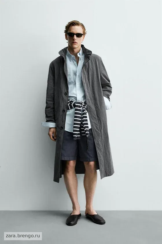 ЛЕГКИЙ ТРЕНЧ С ЭФФЕКТОМ ПОТЕРТОСТИ Zara «Aaron Levine»