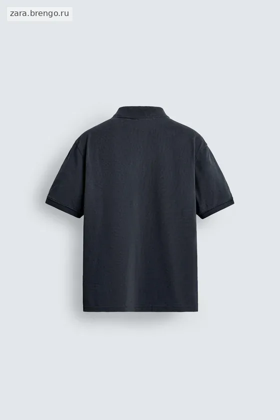 ПОЛО ПИКЕ С ЭФФЕКТОМ ПОТЕРТОСТИ Zara «Aaron Levine»