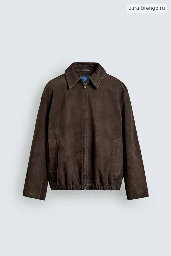 ЗАМШЕВАЯ КУРТКА стандартной посадки Zara «Aaron Levine»