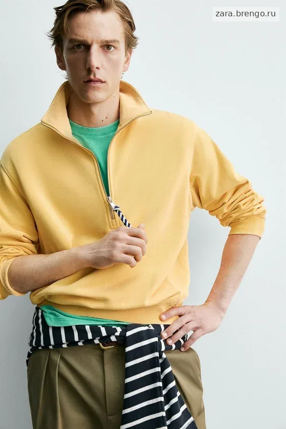 ТОЛСТОВКА НА МОЛНИИ С ЛЕНТОЙ Zara «Aaron Levine»