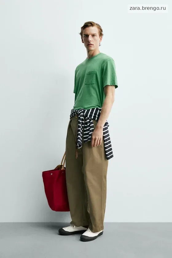 ФУТБОЛКА С КАРМАНОМ Zara «Aaron Levine»