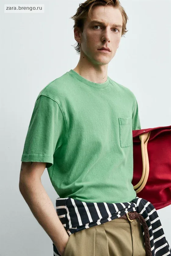 ФУТБОЛКА С КАРМАНОМ Zara «Aaron Levine»