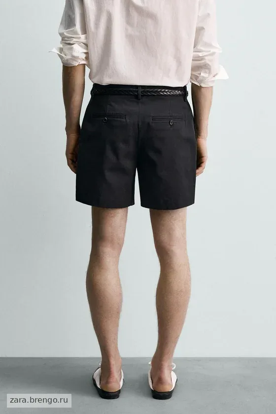 КОРОТКИЕ ШОРТЫ С ЗАЩИПАМИ Zara «Aaron Levine»