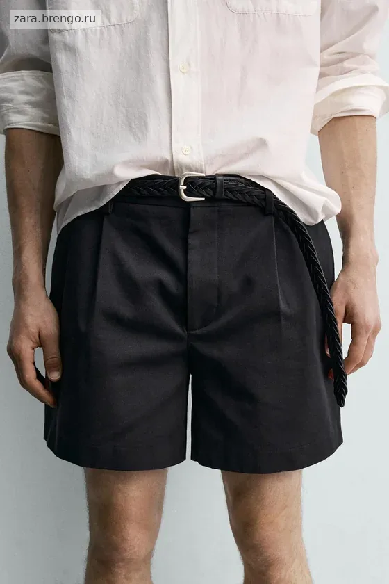 КОРОТКИЕ ШОРТЫ С ЗАЩИПАМИ Zara «Aaron Levine»