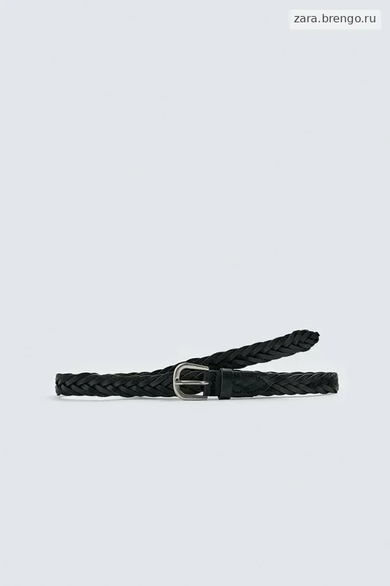 ПЛЕТЕНЫЙ КОЖАНЫЙ РЕМЕНЬ Zara «Aaron Levine»