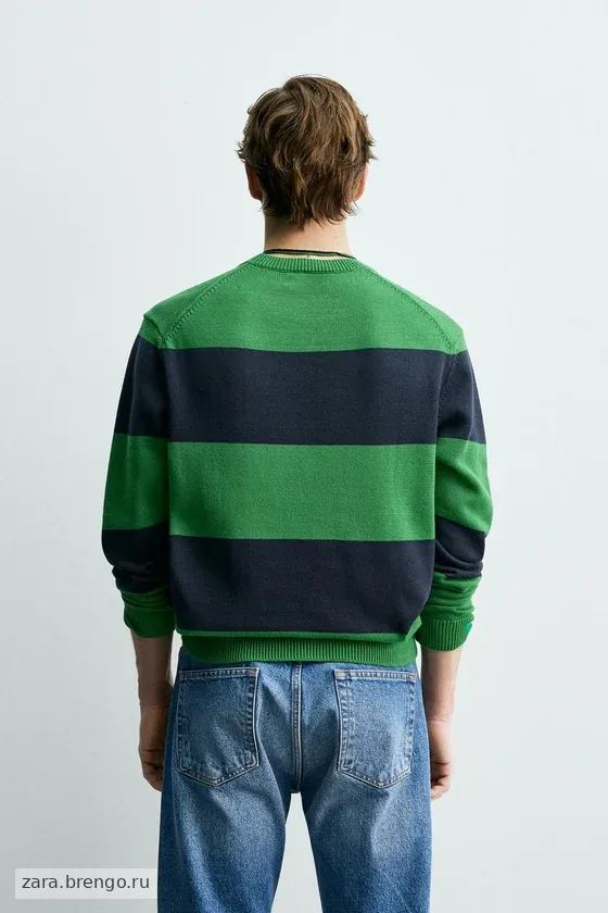 ЖАККАРДОВЫЙ СВИТЕР В ПОЛОСКУ Zara «Aaron Levine»