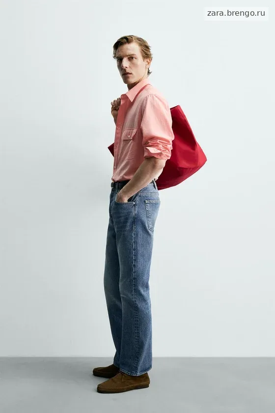 РУБАШКА СВОБОДНОГО КРОЯ С КАРМАНАМИ Zara «Aaron Levine»