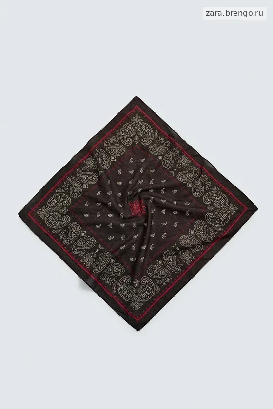 БАНДАНА С ПРИНТОМ ПЕЙСЛИ Zara «Aaron Levine»