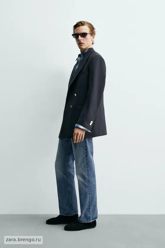 ДВУБОРТНЫЙ БЛЕЙЗЕР ИЗ 100% ШЕРСТИ Zara «Aaron Levine»