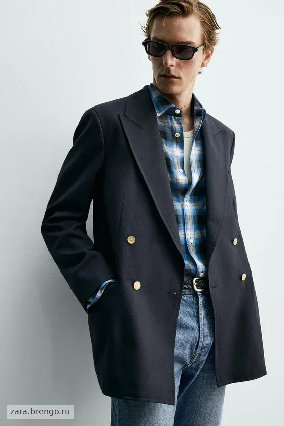 ДВУБОРТНЫЙ БЛЕЙЗЕР ИЗ 100% ШЕРСТИ Zara «Aaron Levine»