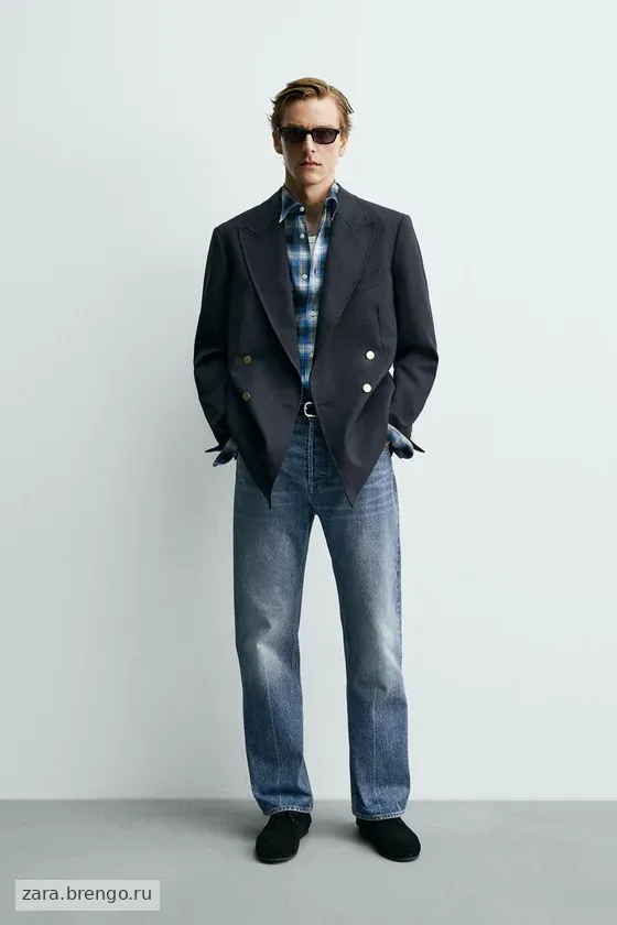 ДВУБОРТНЫЙ БЛЕЙЗЕР ИЗ 100% ШЕРСТИ Zara «Aaron Levine»