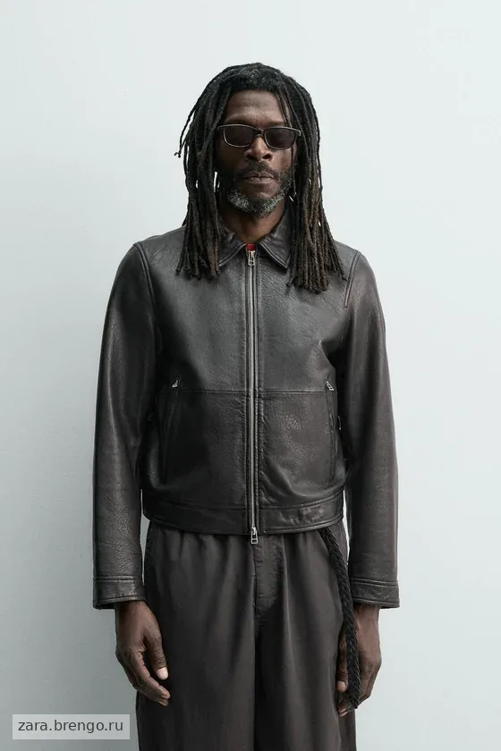 КОЖАНАЯ КУРТКА Zara «Aaron Levine»