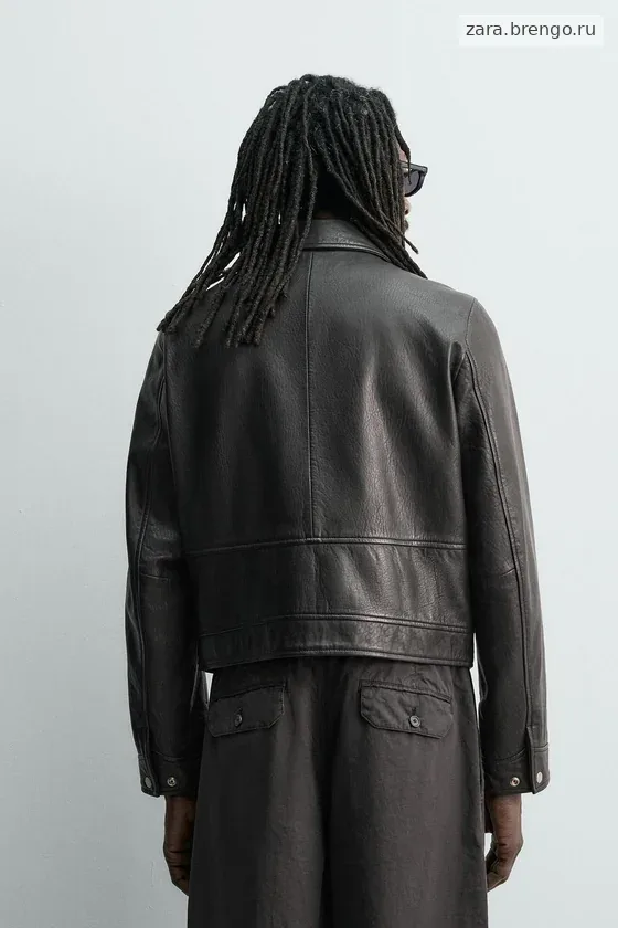 КОЖАНАЯ КУРТКА Zara «Aaron Levine»