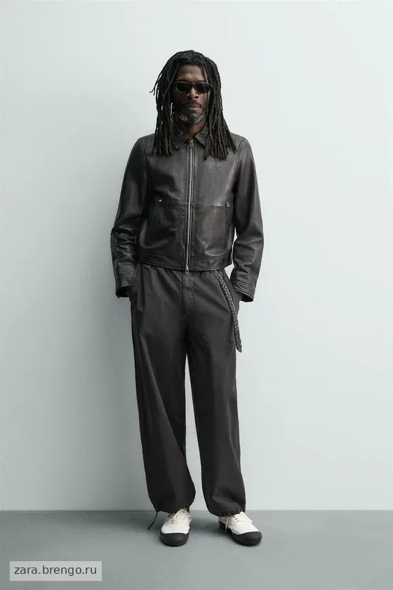 КОЖАНАЯ КУРТКА Zara «Aaron Levine»