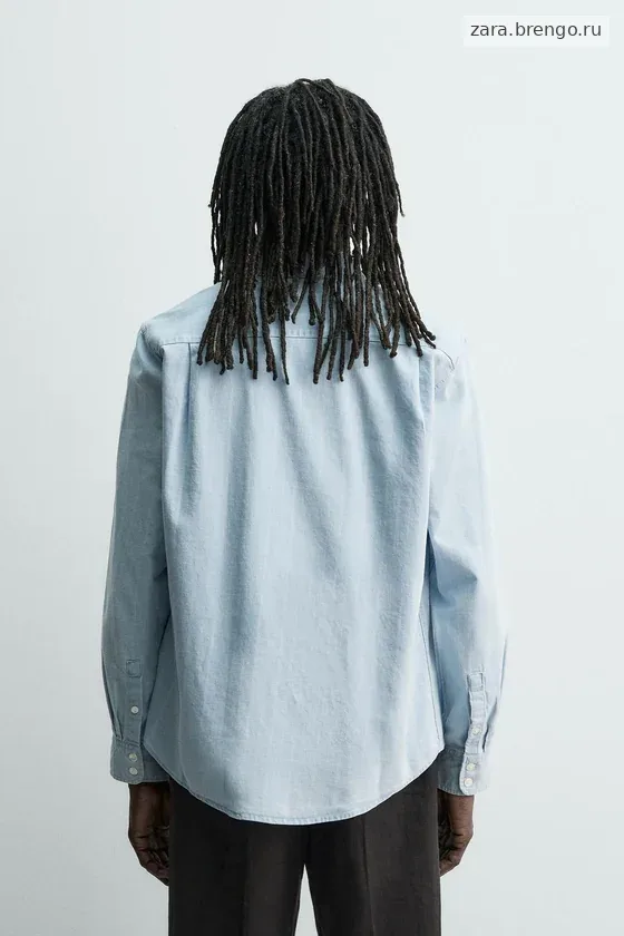 РУБАШКА ЖАККАРДОВЫЙ ДЕНИМ Zara «Aaron Levine»