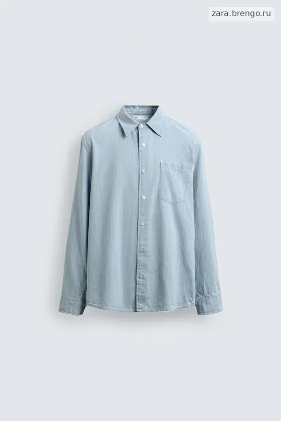 РУБАШКА ЖАККАРДОВЫЙ ДЕНИМ Zara «Aaron Levine»