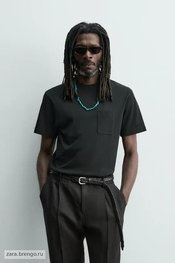 ФУТБОЛКА С КАРМАНОМ Zara «Aaron Levine»