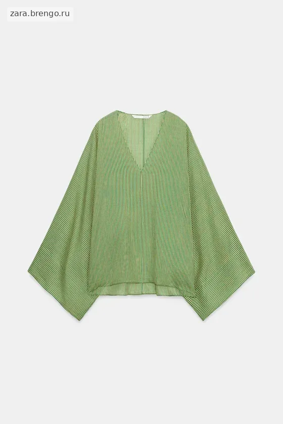 РУБАШКА В ПОЛОСКУ ИЗ РАМИ — коллекция Zara «ZW»