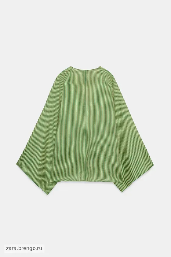 РУБАШКА В ПОЛОСКУ ИЗ РАМИ — коллекция Zara «ZW»