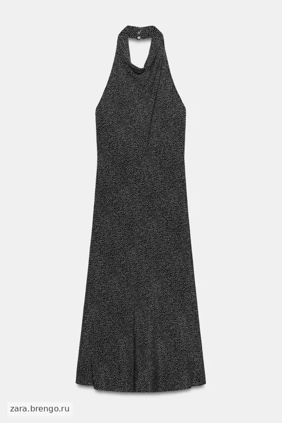 ПЛАТЬЕ ХАЛТЕР В ГОРОШЕК — коллекция Zara «ZW»