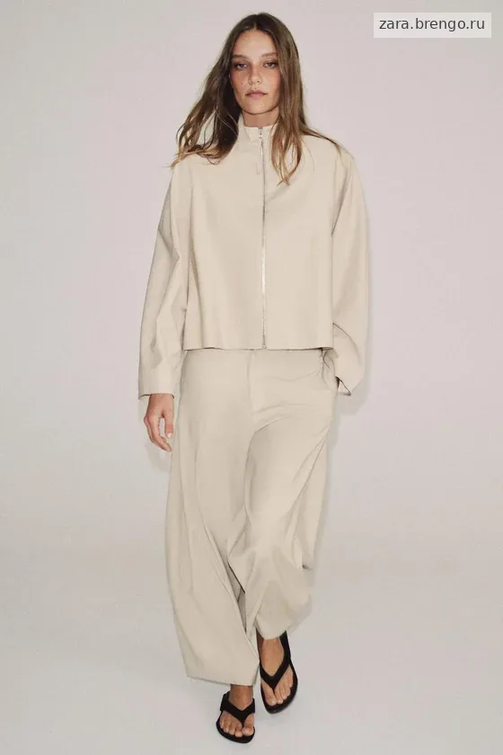 БРЮКИ баллон ИЗ СМЕСОВОЙ ШЕРСТИ — коллекция Zara «ZW»