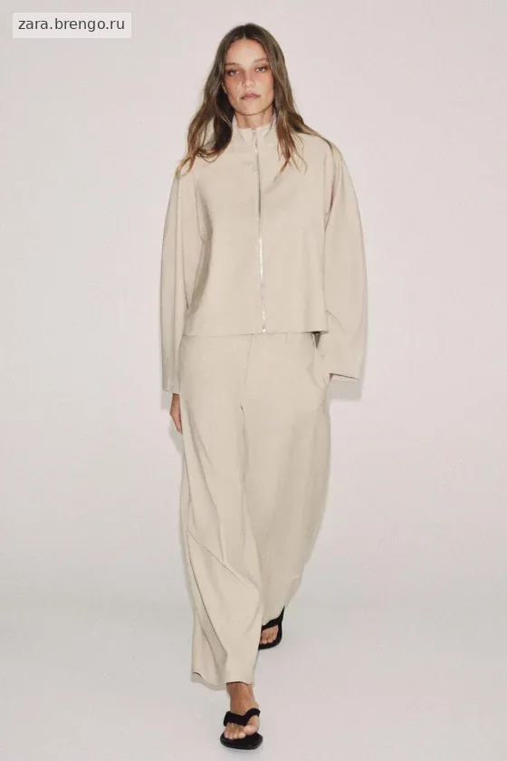 БРЮКИ баллон ИЗ СМЕСОВОЙ ШЕРСТИ — коллекция Zara «ZW»