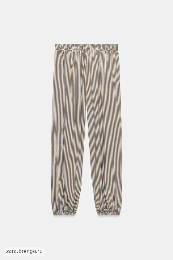 БРЮКИ-БАГГИ В ПОЛОСКУ — коллекция Zara «ZW»