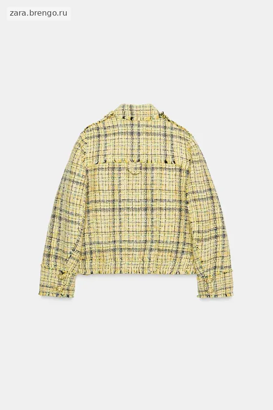 ТКАНЕВАЯ КУРТКА В КЛЕТКУ — коллекция Zara «ZW»