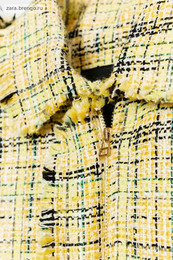 ТКАНЕВАЯ КУРТКА В КЛЕТКУ — коллекция Zara «ZW»